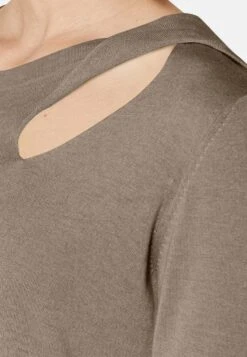 3/4 ÄRMELN - Strickpullover - Helltaupe -Madeleine Mode 3c552975c9454aa88db52040f3467d42