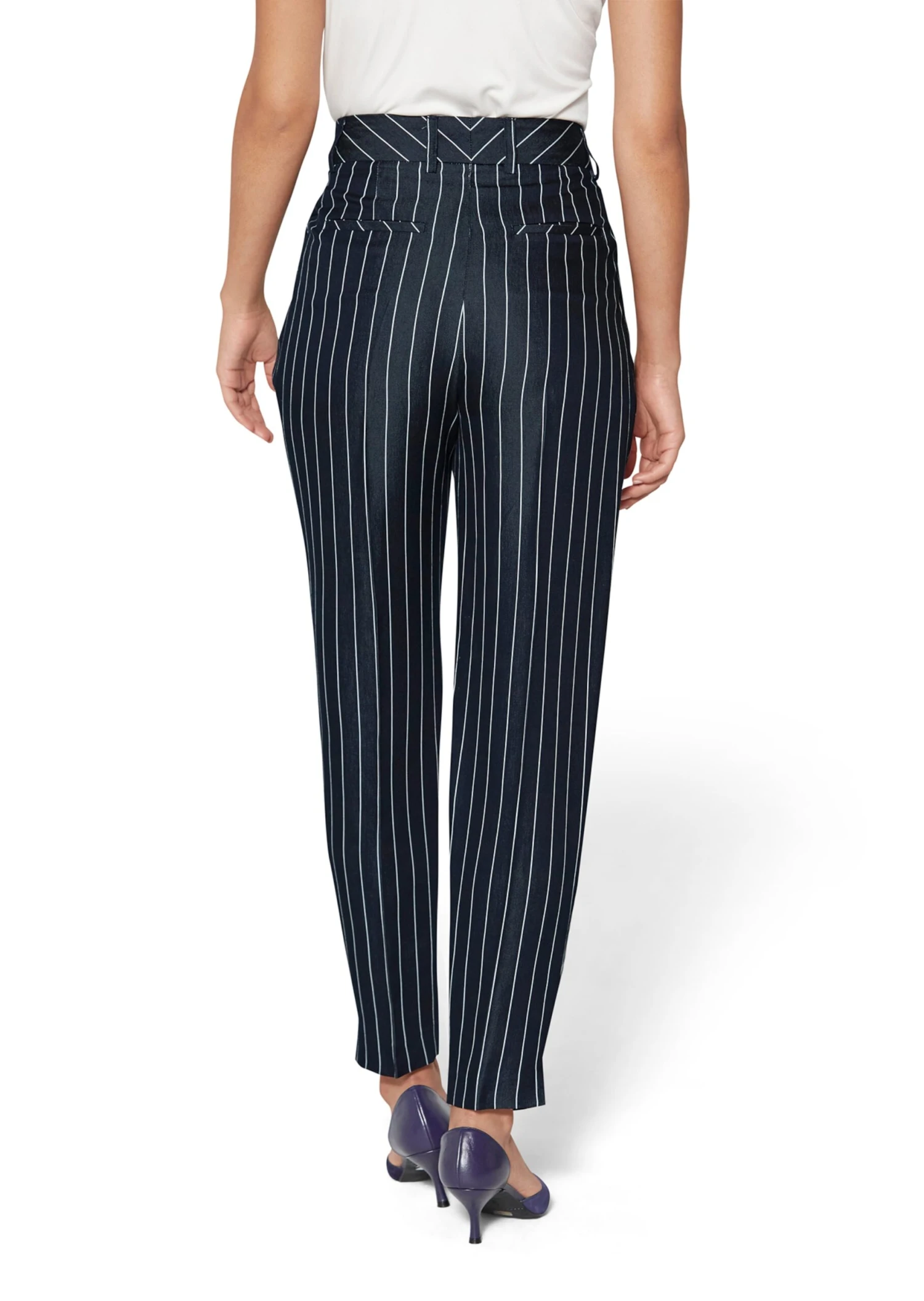 Hose Marine / Weiß 5 Hose Marine / Weiß – Bild 3