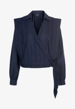 WICKEL MIT -STICKEREI - Bluse - Marine -Madeleine Mode 3ee9cc2d2ab6442aba4e6ff4ce4764ac