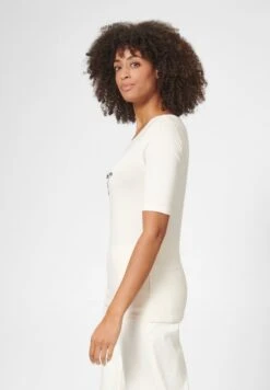 RUNDHALS MIT PAILLETTEN-MOTIV - T-Shirt Print - Creme -Madeleine Mode 3fbf1043afd945dab66fbd3142efeafb