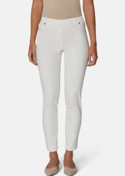 Knöchellange Jeggings Wollweiß