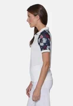 Poloshirt - Creme Rauchblau Multicolor -Madeleine Mode 43946984c632432488f9fb57eec7a565