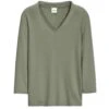 Shirt Mit V-Ausschnitt Und 3/4-Ärmeln Salbei -Madeleine Mode 45fe4ca71fe9b6717e8a25899418b81c