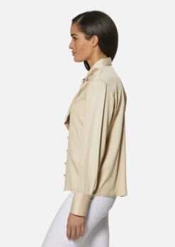 TALBOT RUNHOF X MADELEINE Schluppenbluse Bisquit -Madeleine Mode 4654c528368345f1be9627d7945ca732