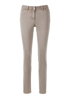 Stretch-Jeans Mit Garment Dyeing Caramel