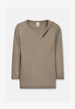 3/4 ÄRMELN - Strickpullover - Helltaupe -Madeleine Mode 486da274d1a4401db41d808bc3cdd459