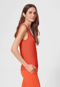 MIT AJOURMUSTER - Top - Papaya -Madeleine Mode 4ad976ea567e4852ae7e8bbb3bf8164b