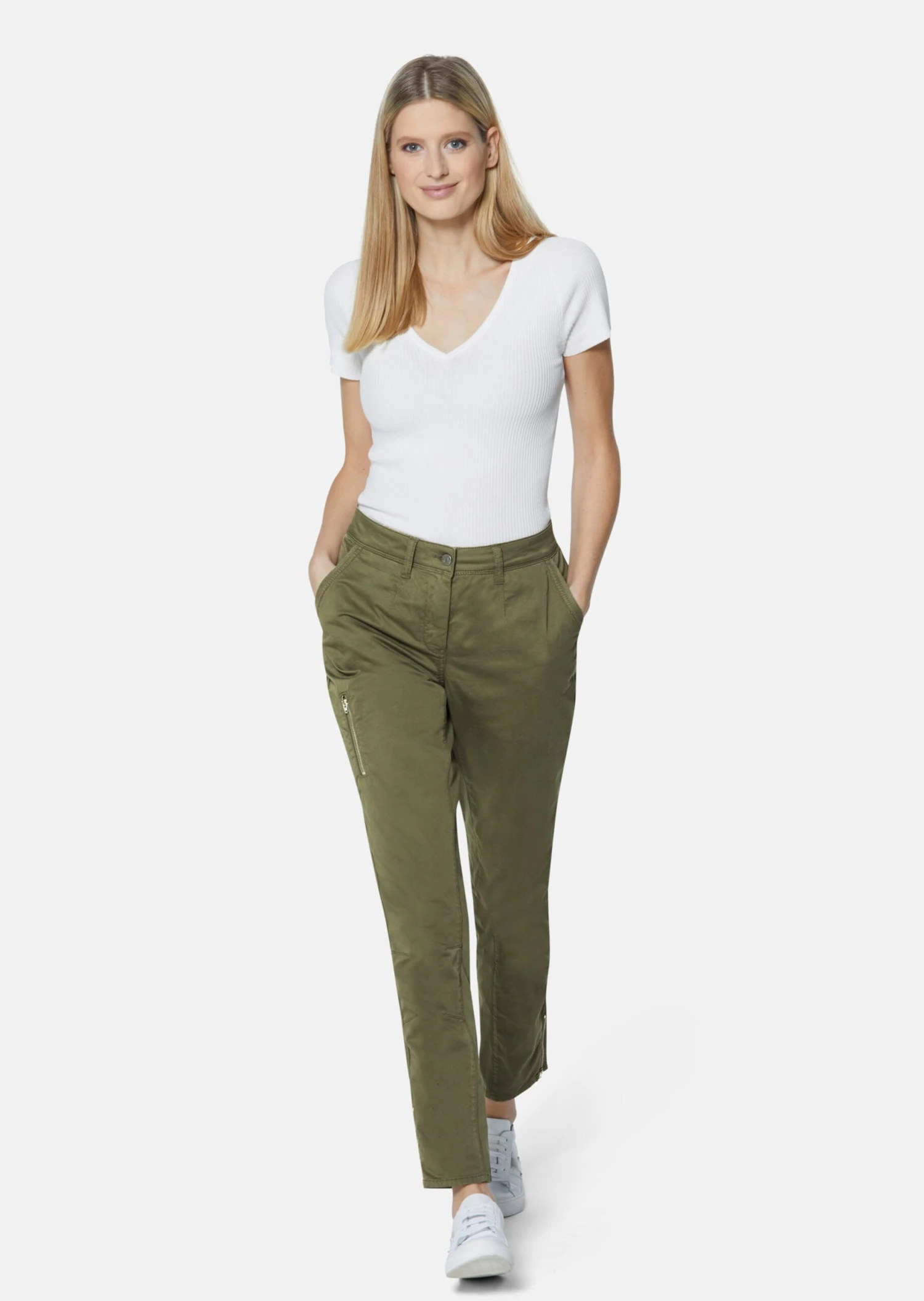 Hose Mit Nachhaltiger Baumwolle Oliv 4 Hose Mit Nachhaltiger Baumwolle Oliv – Bild 2