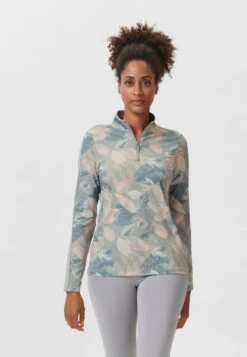 TROYER MIT FLORALEM PRINT - Langarmshirt - Steingrau Multicolor