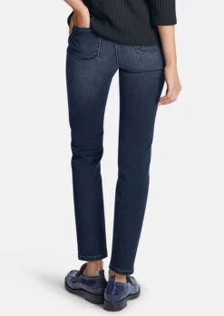 Highwaist-Jeans Aus Power-Stretch Darkblue -Madeleine Mode 4c97e42ed0ba0626b59bf4e4416771ef