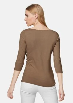 Shirt Mit U-Boot-Ausschnitt Mahagoni -Madeleine Mode 4ce7194a93d0ae02c3fc64ea44f2c88e