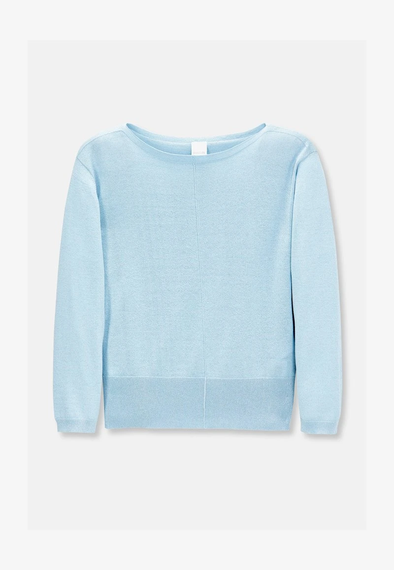 Strickpullover - Himmelblau Silberfarben 8 Strickpullover - Himmelblau Silberfarben – Bild 6