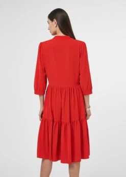 Kleid Mit Volant-Rock Rot -Madeleine Mode 4e423a147eda2366751ed917a79288a3