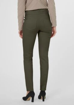 Beschichtete Five-Pocket-Jeans Steingrün -Madeleine Mode 4f57c05219973de0432df72ab6f65a65