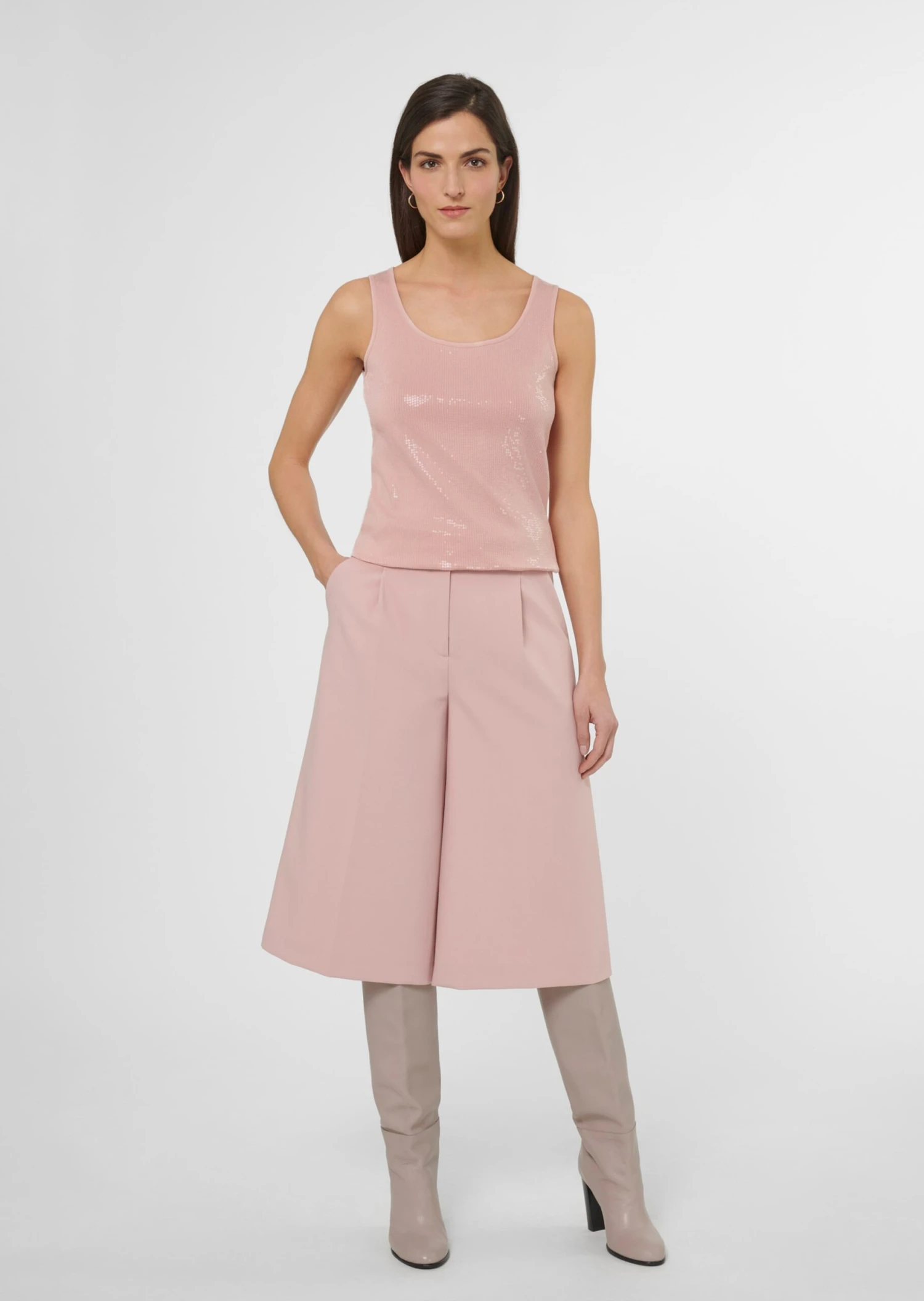 Paillettentop Altrosa 4 Paillettentop Altrosa – Bild 2