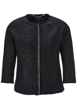 Blazer Mit Glanzeffekten Schwarz