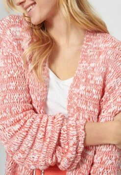 Strickjacke - Lachspink Weiß 12 Strickjacke - Lachspink Weiß -Madeleine Mode 50b824948b0843569c2be70ffe68cb70