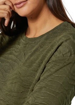 Shirt Mit 3 D-Effekt Khaki 13 Shirt Mit 3 D-Effekt Khaki -Madeleine Mode 5263a6b2a40c902665748445584db91e