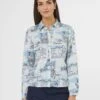 Langarm-Bluse Mit Unikat-Print Wollweiß / Multicolor -Madeleine Mode 537ec970167bf43512d8dc355743f59c