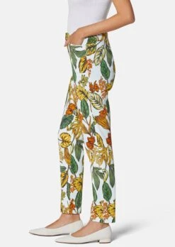 Hose Mit Blattmuster Wollweiß / Multicolor -Madeleine Mode 53c9f74eedd8eab1408537a45d34f5a5
