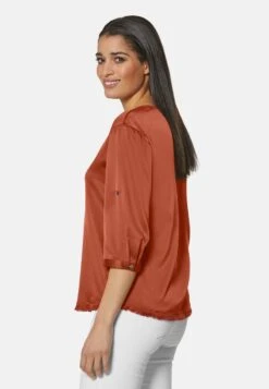 GLÄNZENDE - Bluse - Kupferrot -Madeleine Mode 53d0205aa2d54a61953b8b8d52ac9b18