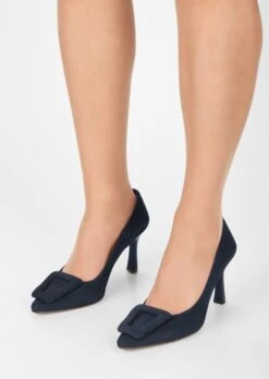 Pumps Aus Edlem Veloursleder Marine