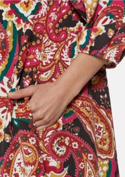 Kleid Schwarz / Multicolor -Madeleine Mode 542becd454bd4ad110ca57fcf32119d0