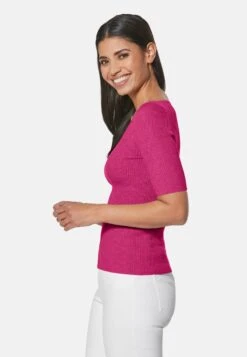 Mit Kurzen Ärmeln - T-Shirt Basic - Beerensorbet -Madeleine Mode 543736fedfaf4161a05fd424dc83e3ff