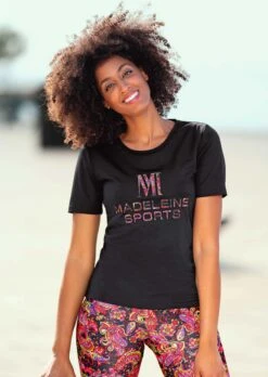 Kurzarmshirt Mit M SPORTS-Applikation Schwarz -Madeleine Mode 560ad68315debe1ae8eb5cccd0285cf0