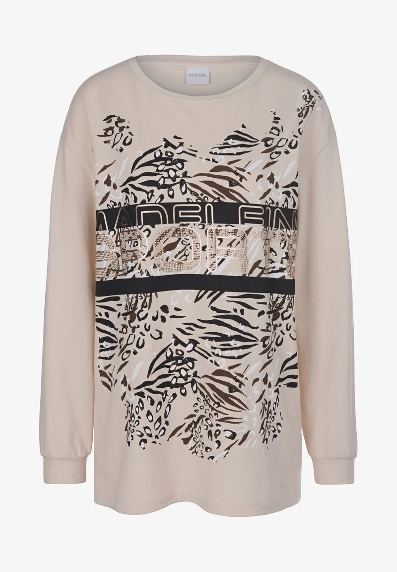 MIT ABSTRAKTEM PRINT UND GLITZERSTEINCHEN - Sweatshirt - Platinfarben Multicolor 8 MIT ABSTRAKTEM PRINT UND GLITZERSTEINCHEN - Sweatshirt - Platinfarben Multicolor – Bild 6