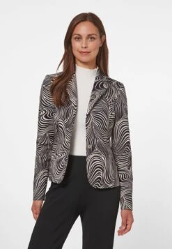 Blazer - Schwarz Wollweiß