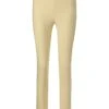 Schlanke Highwaist-Hose Vanille