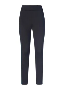 Leggings Mit Seitlichem Kontraststreifen Schwarz / Türkis -Madeleine Mode 5b80f4dd61088fee5b0b215b5c85beb5