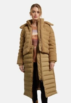 5 LOOKS IN 1 - Wintermantel - Caramel