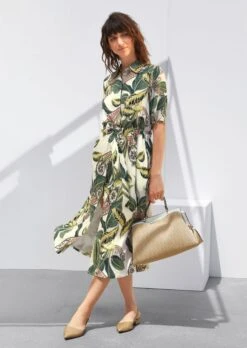 Kleid Wollweiß / Multicolor -Madeleine Mode 5c4de1095950354af5087cfe2c834813