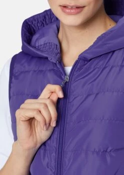 Leicht Wattierte Steppweste Blaulila -Madeleine Mode 5c58c3d6536ac3ac20f1784b8cb878d5