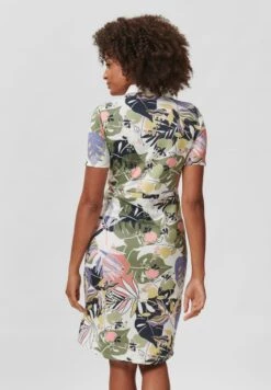 MIT ABSTRAKTEM BLUMENPRINT UND SPITZENKRAGEN - Blusenkleid - Weiß Multicolor -Madeleine Mode 5de911306f22497a8a46f2242b53ce41