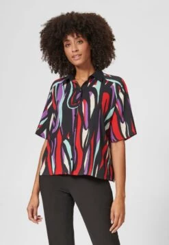 BUNTE - Hemdbluse - Schwarz/multicolor