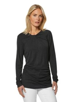 Shirt Schwarz / Melange