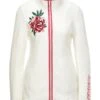 Kuschelige Fleecejacke Mit Blumenstickerei Creme / Fuchsia -Madeleine Mode 6142c49569f78f5755a3d372640c06e0
