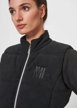 Wärmend Wattierte Fleeceweste Schwarz -Madeleine Mode 627d89787a17e6b60fe83c16e8e02ac4