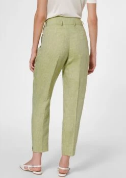 Leinenhose Im Highwaist-Style Limette / Melange -Madeleine Mode 642edc3f6accf326be0be1e5b9e0f062