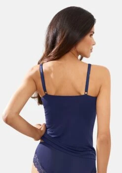 BH-Hemd Mit Spitzeneinsätzen Marine -Madeleine Mode 646f1bc6a4def292fb6ce1729df360b2