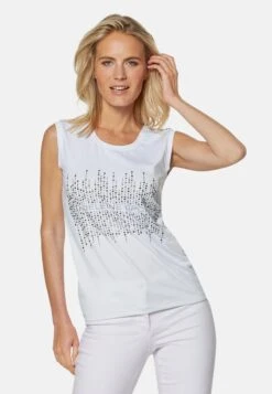 GLITZERPRINT - Top - Weiß
