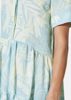 Gemustertes Kleid Himmelblau / Creme 11 Gemustertes Kleid Himmelblau / Creme -Madeleine Mode 672cb8f99fd3291f6c044a107d712c78