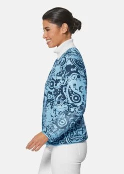 Wendejacke Mit Paisleydruck Dunkelblau / Rauchblau -Madeleine Mode 686af198c8c8a87496725228981726a2