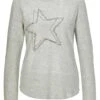 Sweatshirt Mit Stickerei Und Ziersteinchen Grau / Multicolor -Madeleine Mode 6a961ea2ec4dca0e99013332835aeaf8