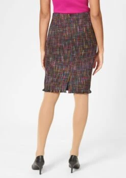 Bouclérock Mit Fransen Schwarz / Multicolor -Madeleine Mode 6dfaf5b02e1afeb80e68e4f84c88ba5d