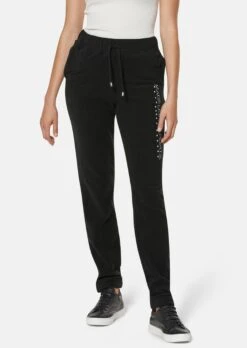 Fleecehose Im Jogging-Style Schwarz