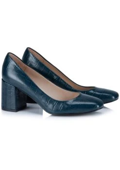 Pumps Stahlblau